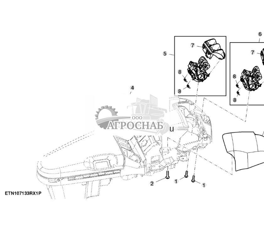 Управление, 4 задних SCV, без задней сцепки и рукоятки управления - ST876622 321.jpg
